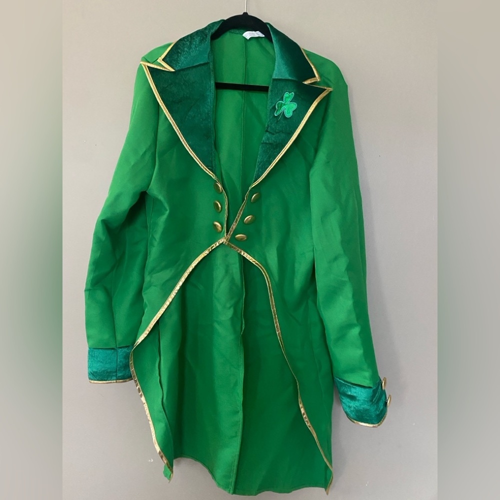 St Patrick Green Blazer with Gold Accents